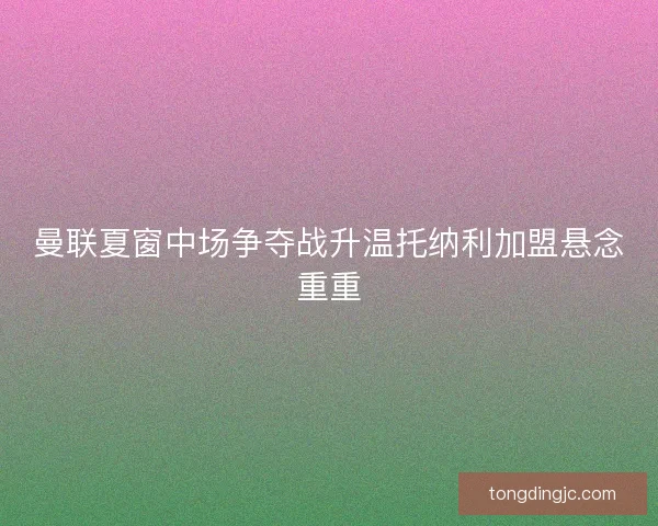 曼联夏窗中场争夺战升温托纳利加盟悬念重重